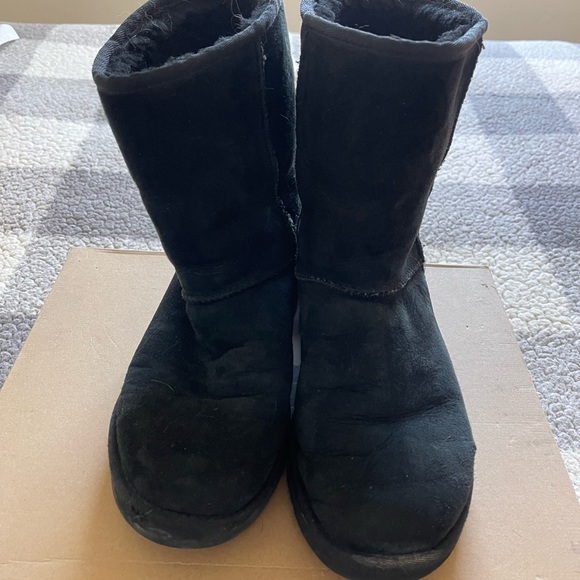 Gently Used UGG Classic Short Boots in Black. - Picture 2 of 4